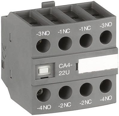 ABB Auxiliary Contact, 4 Contact, 4NO, Front Mount CA4