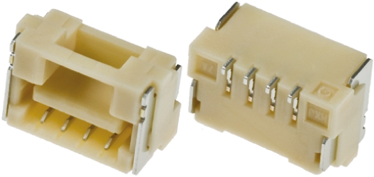 Molex CLIK-Mate Series Right Angle Surface Mount PCB Socket, 4-Contact, 1-Row, 1.25mm Pitch, Solder Termination