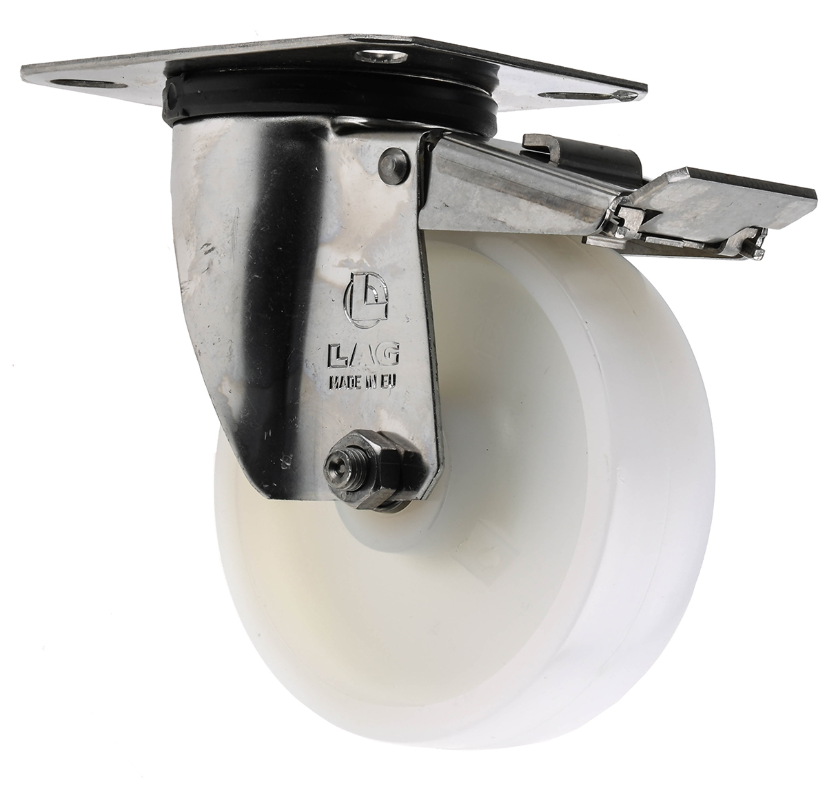 LAG Braked Swivel Castor Wheel, 150kg Capacity, 100mm Wheel