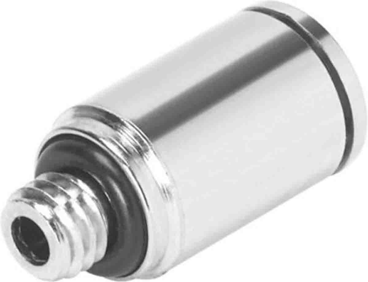 Festo Straight Threaded Adaptor, M5 Male to Push In 6 mm, Threaded-to-Tube Connection Style, 558658