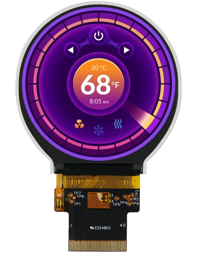 NEWHAVEN DISPLAY INTERNATIONAL NHD-2.1-480480AF-ASXP TFT LCD Colour Display, 2.1in, 480 x 480pixels