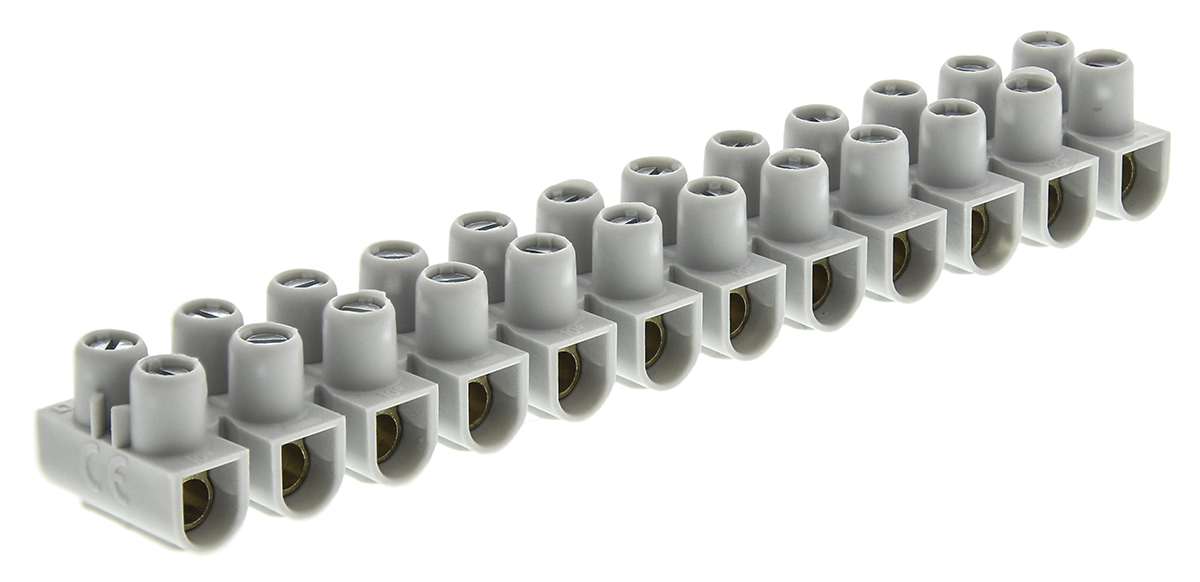 Legrand Non-Fused Terminal Block, 12-Way, 32A, 10 mm² Wire, Screw Down Termination