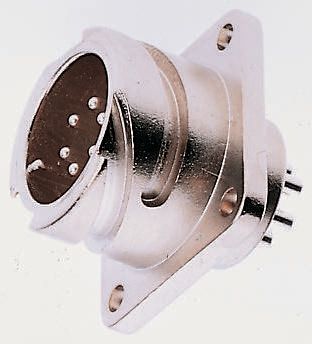 ITT Cannon, CA-COM, Copper Alloy 35 Way Box Mount MIL Spec Circular Connector Receptacle, Pin Contacts,Shell Size 28,