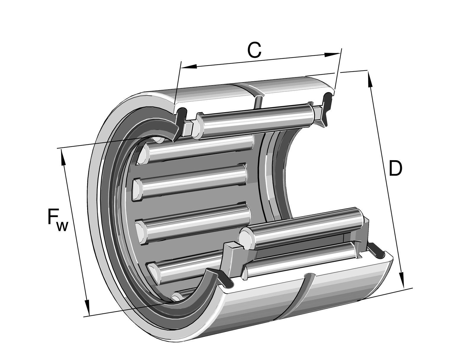 INA RNA4910-2RSR-XL 58 mm ID Roller Bearing Needle, 72 mm OD