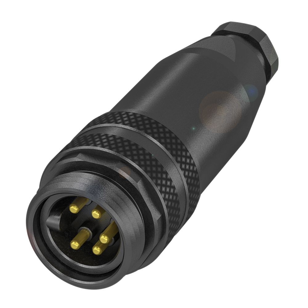 BALLUFF Circular Connector, 5 Contacts, Cable, 7/8 in Connector, Plug, Male, IP67, BCC A335-0000-20-000-61X5A5-000