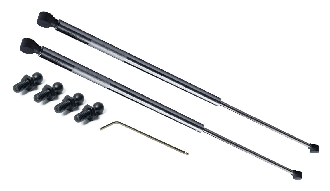 RS PRO Stainless Steel Gas Struts, with Ball & Socket Joint, 705.0mm Extended Length, 300.0mm Stroke Length