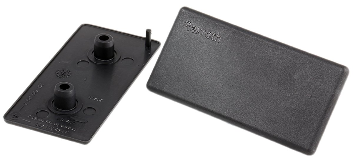Bosch Rexroth Black Polypropylene Rectangular End Cap, 45 x 90 mm Strut Profile, 10mm Groove