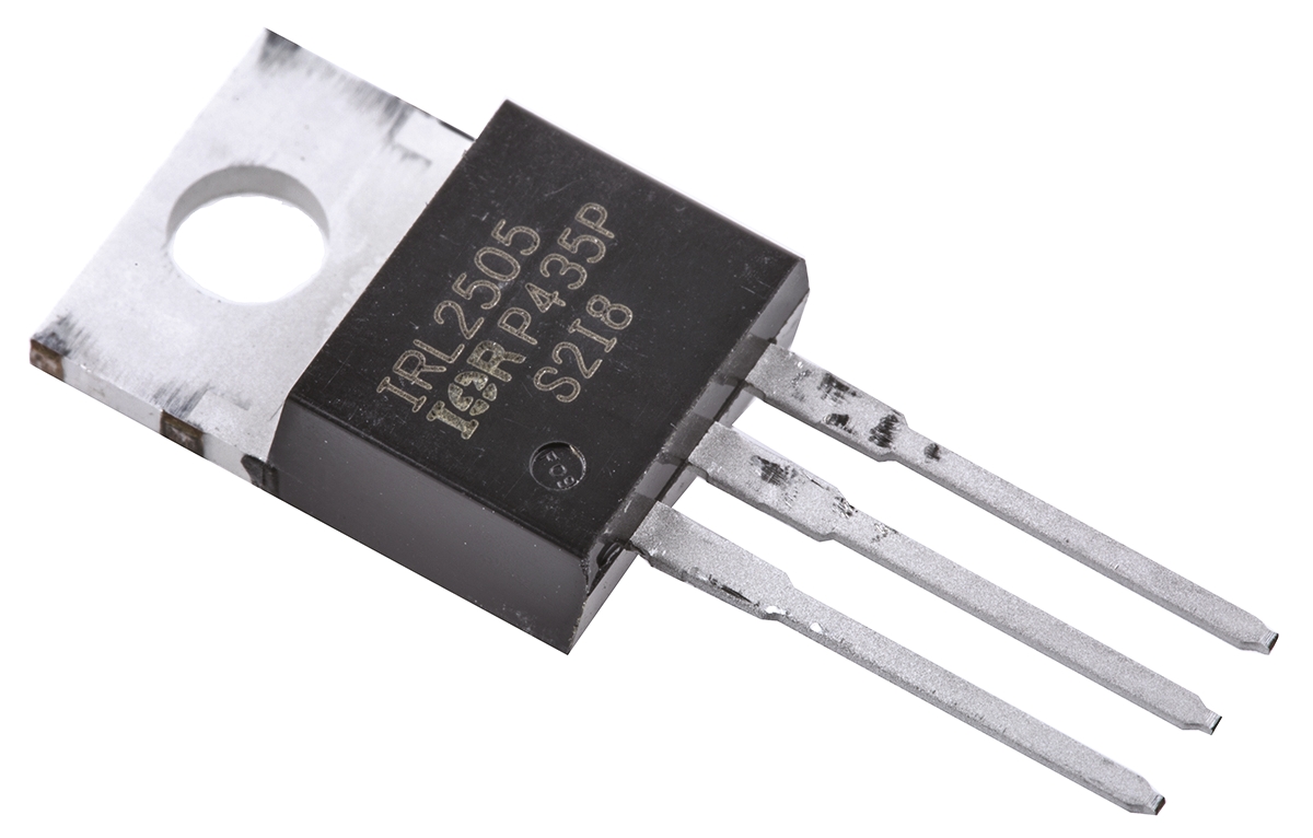 Infineon LogicFET Type N-Channel MOSFET, 104 A, 55 V Enhancement, 3-Pin TO-220AB IRL2505PBF