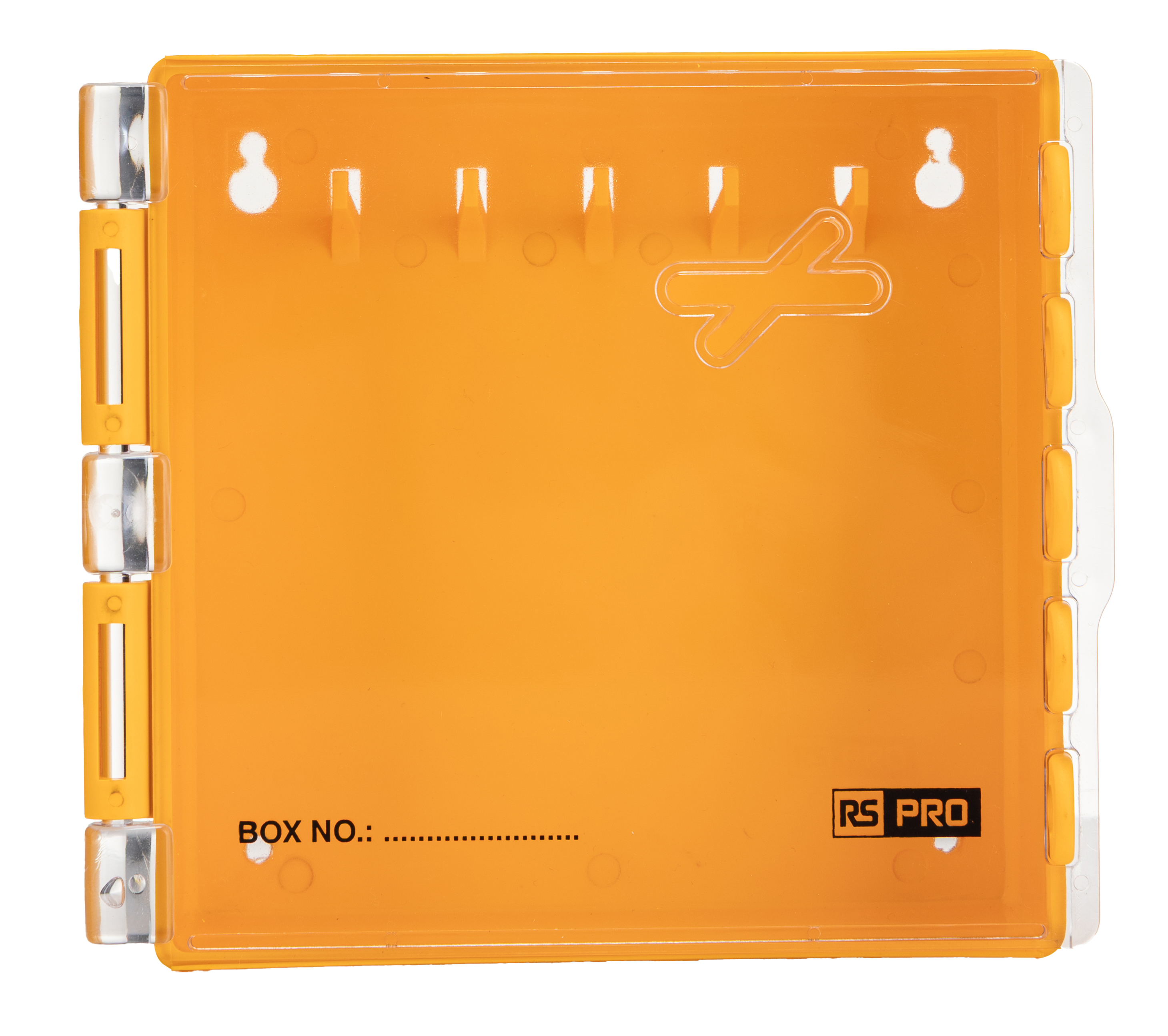 RS PRO Yellow 5-Lock ABS, Polycarbonate Group Lock Box