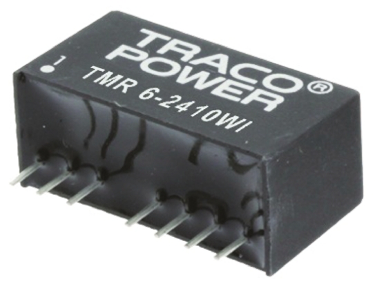TRACOPOWER TMR 6WI DC-DC Converter, ±12V dc/ ±250mA Output, 36 → 75 V dc Input, 6W, Through Hole, +65°C Max Temp