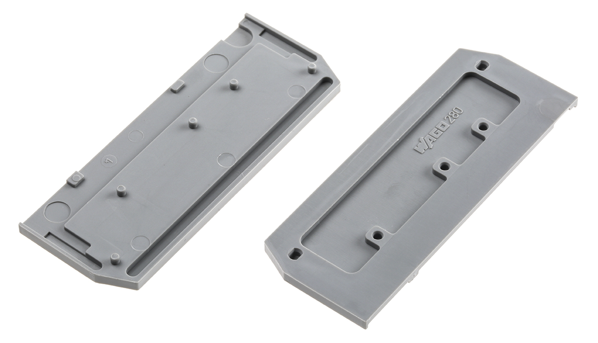 WAGO 280 Series End and Intermediate Plate for Use with 280 Series Disconnect Terminal Blocks
