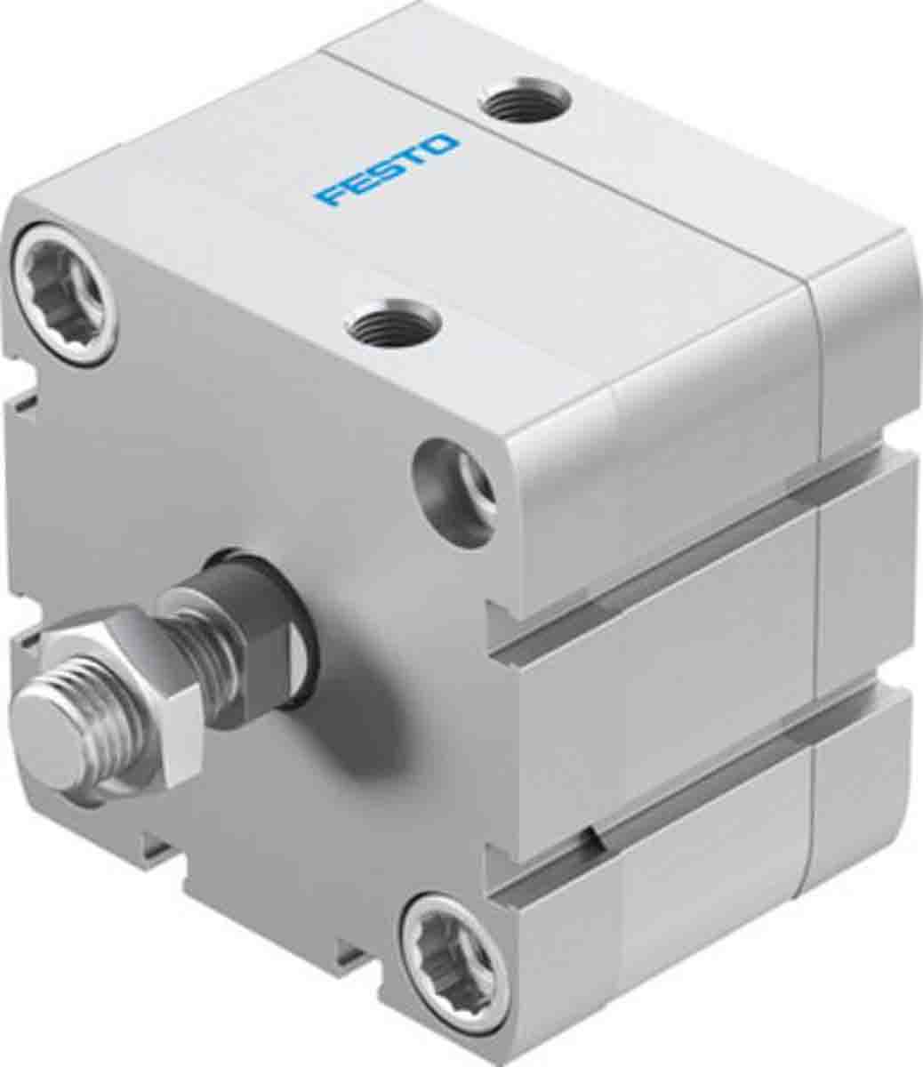 Festo Pneumatic Compact Cylinder - 536332 63 mm Bore, 10 mm ADN Series, Double Acting Acting