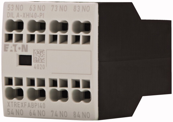 Eaton Auxiliary Contact, 4 Contact, 4 NO, Front Fixing
