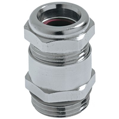 Lapp 52 Series Nickel Plated Brass Cable Gland Kit, M20 Thread, 8.5mm min., 10.8mm max., IP68