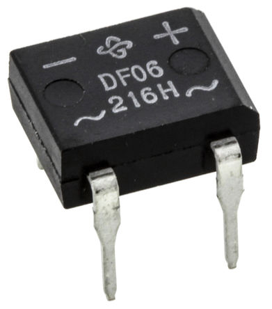 Vishay Bridge Rectifier, 1A, 600V, 4-Pin