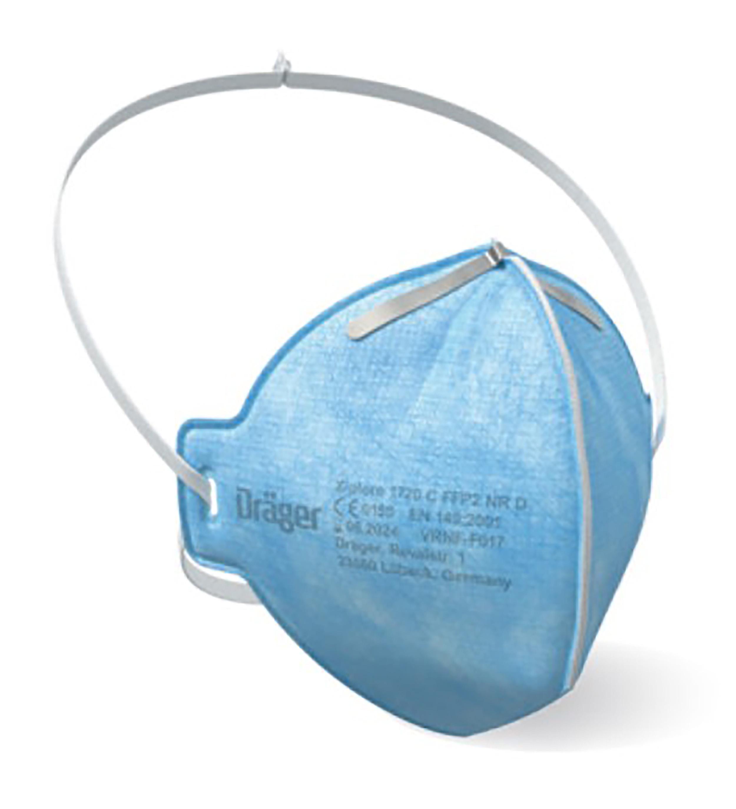 DRAEGER Drager X-plore 1700 Series Face Mask, FFP2, Non-Valved, Fold Flat