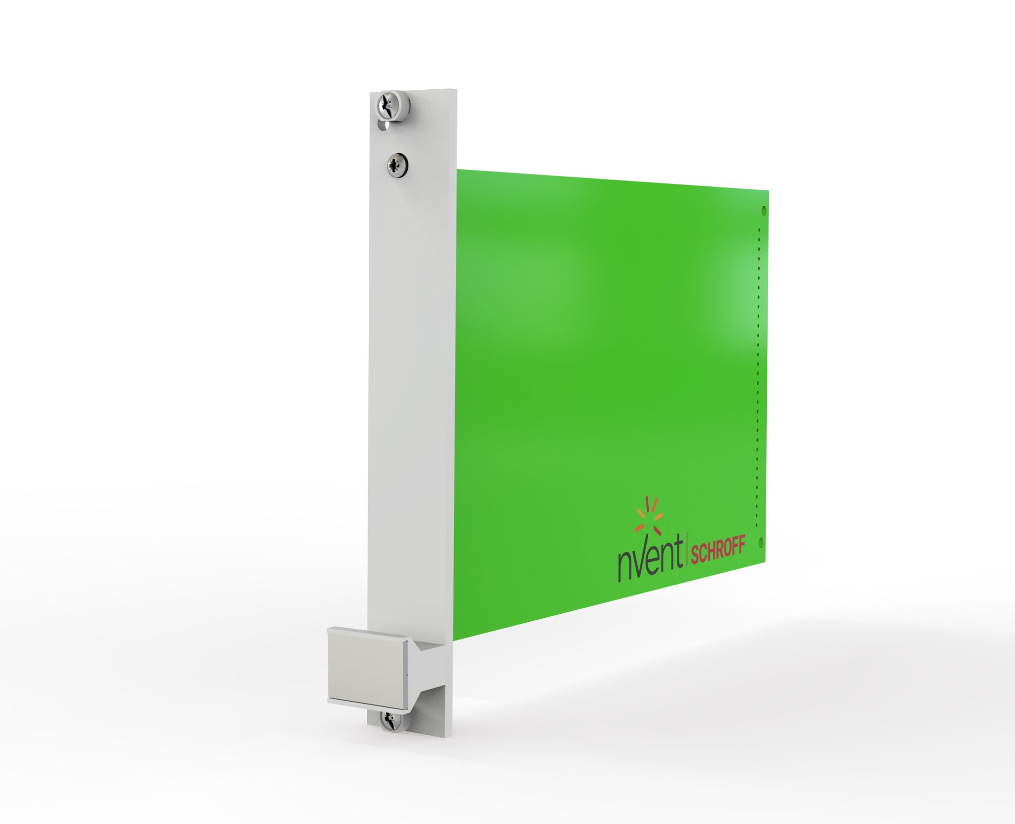 nVent SCHROFF 20818 Series Aluminium Front Panel, 128.4 x 35.2mm