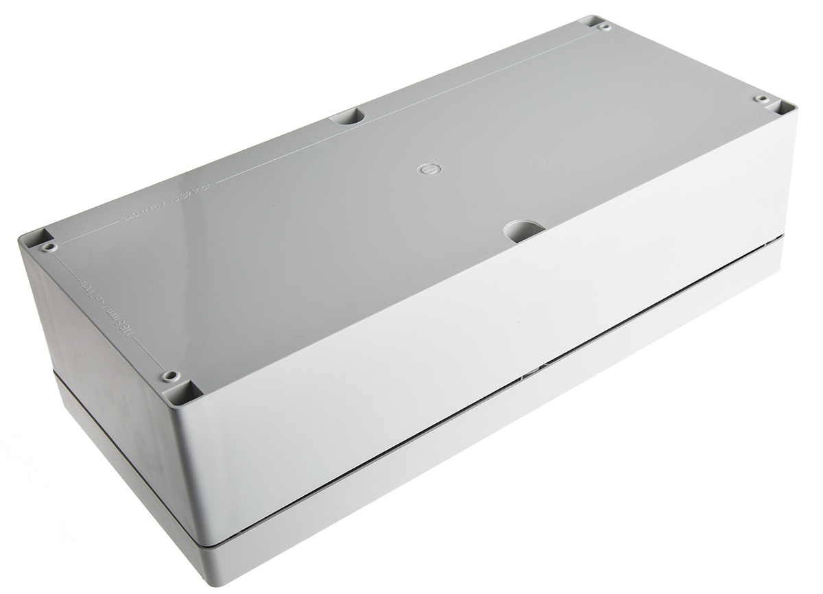 Fibox Grey ABS Enclosure, IP66, IP67, 360 x 160 x 101mm