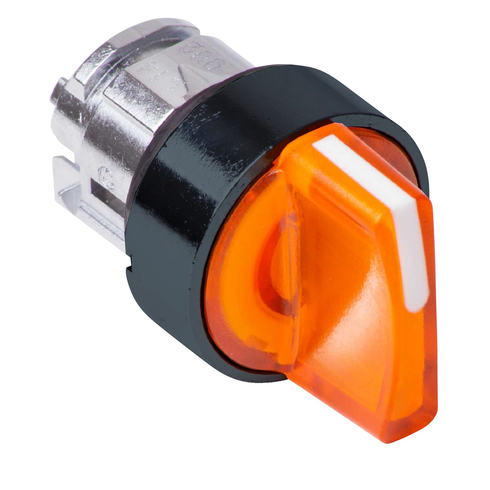 Schneider Electric ZB4 Series 3 Position Selector Switch Head, 22mm Cutout, Orange Handle