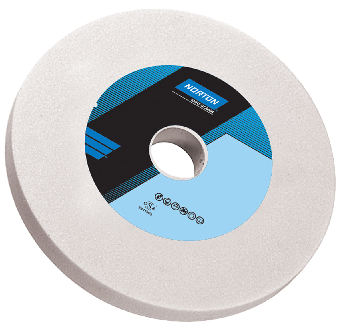 Norton 38A Straight Wheel Aluminium Oxide Grinding Wheel, 180mm Diameter, P46 Grit