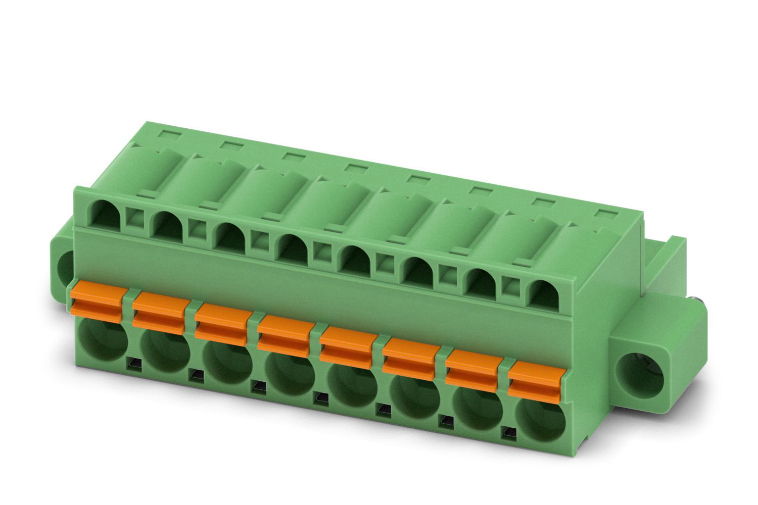 Phoenix Contact, 5mm Pitch, FKC 2.5/ 8-STF, 8 Way, Pluggable Terminal Block, Plug, Spring Cage Termination, 1910584