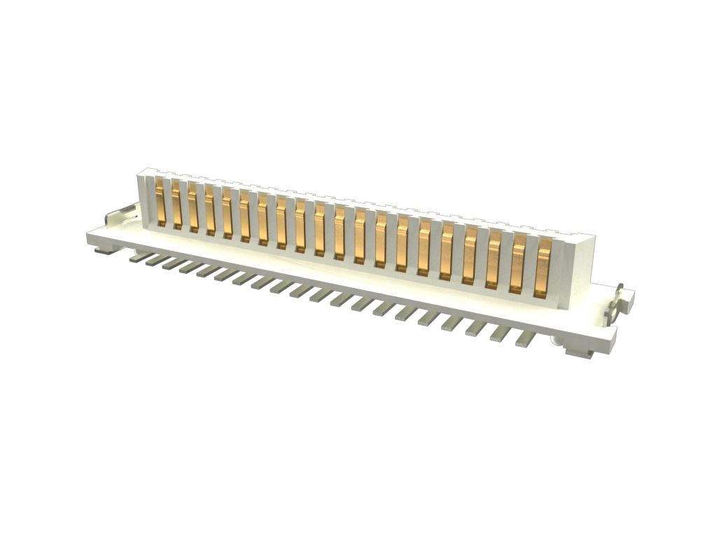 Amphenol Communications Solutions Conan Lite Series Straight, Vertical PCB Mount PCB Socket, 41-Contact, 1mm Pitch,