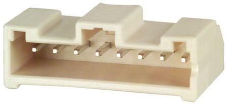 Hirose DF1E Series Right Angle Through Hole PCB Header, 8 Contact(s), 2.5 mm Pitch, 1 Row, Shrouded