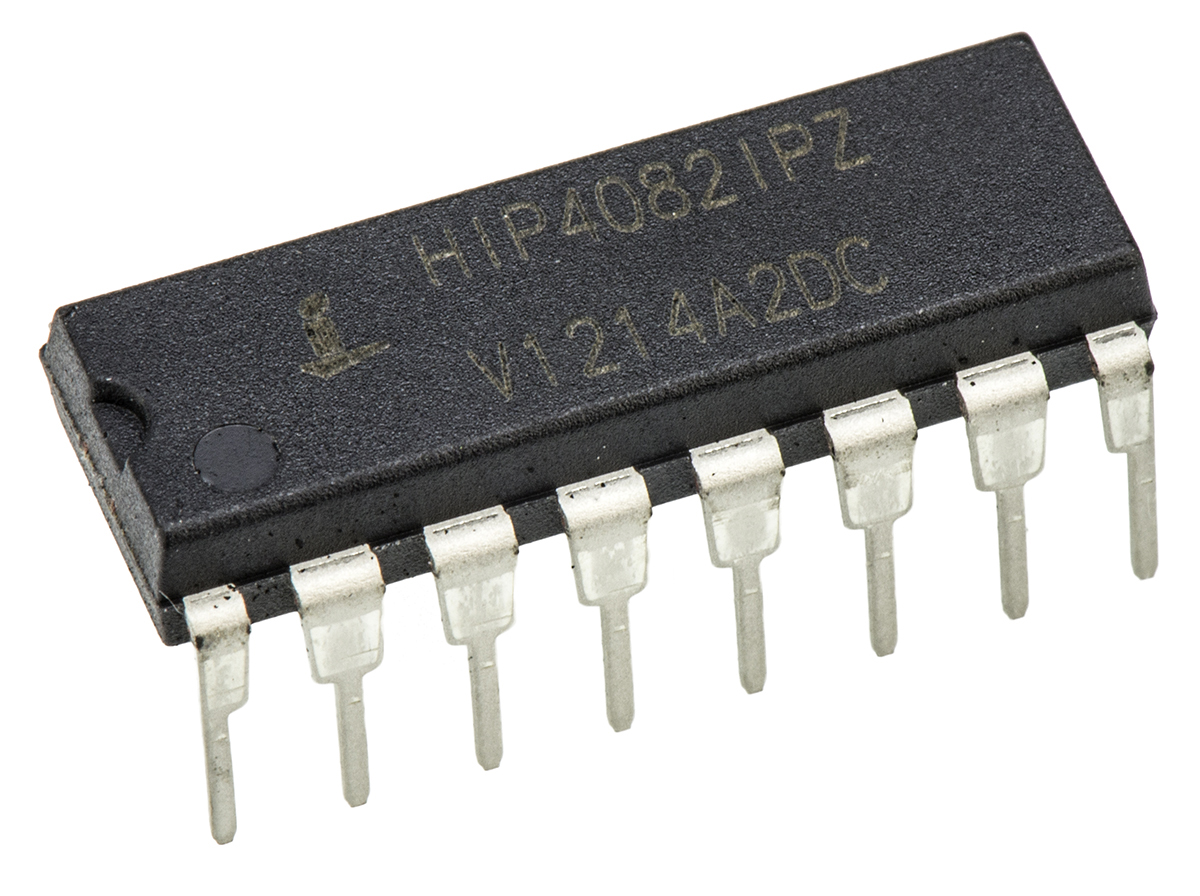 Renesas Electronics HIP4082IPZ MOSFET Gate Driver 4, 1.25 A 16-Pin 15 V, PDIP