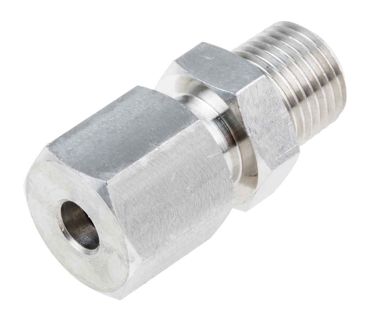 RS PRO 1/8 NPT Compression Fitting for Use with Thermocouple or PRT Probe, 4.5mm Probe, RoHS Compliant Standard