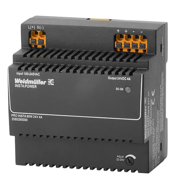 Weidmuller PRO INSTA Switched Mode DIN Rail Power Supply, 120 → 240 V ac / 120 → 340V dc ac, dc Input,