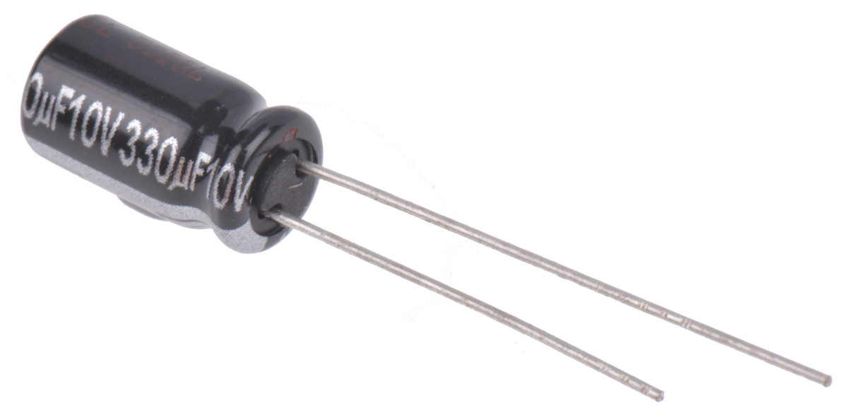 Panasonic 330μF Aluminium Electrolytic Capacitor 10V dc, Radial, Through Hole - ECA1AHG331