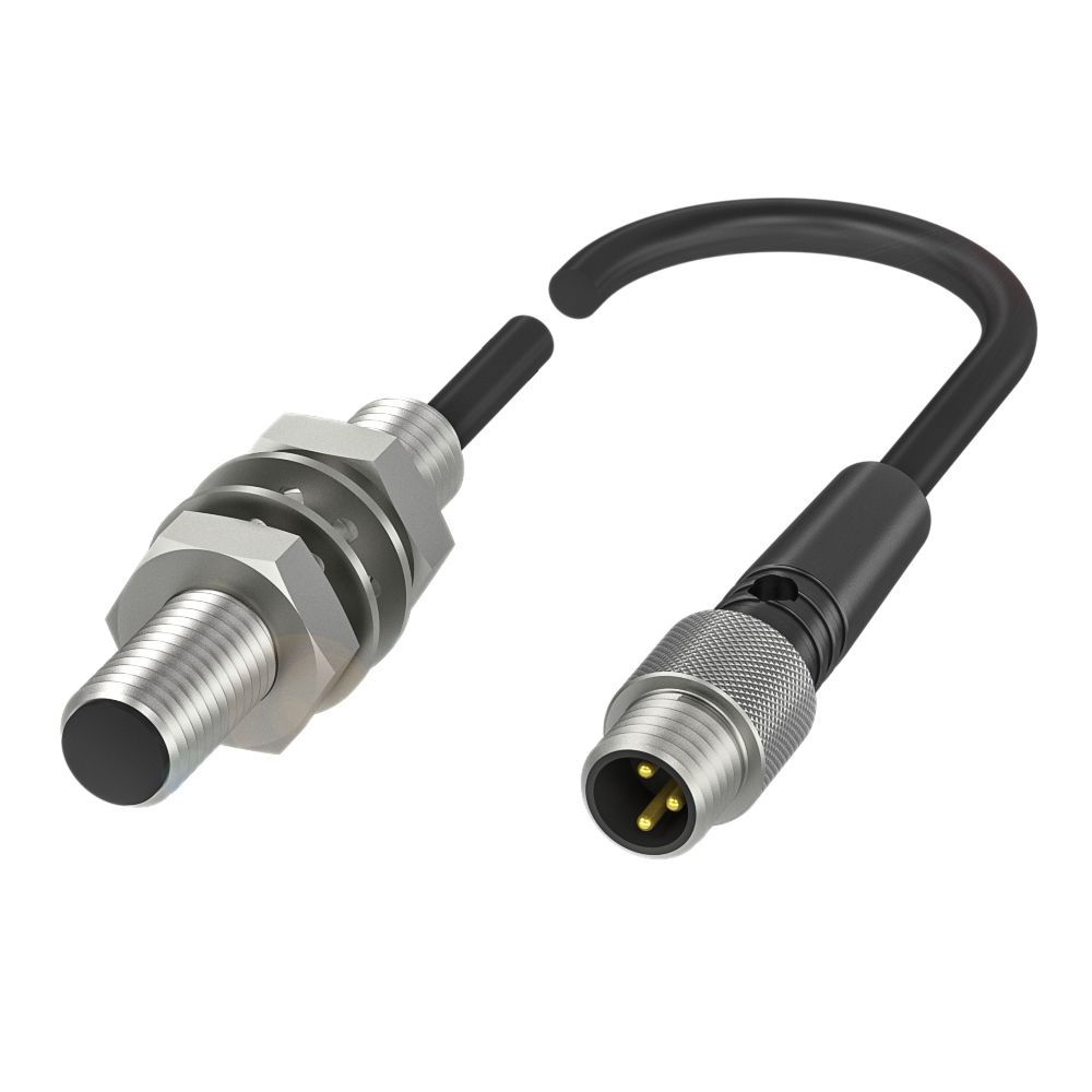 BALLUFF Inductive Threaded Barrel Proximity Sensor, M8, 2 mm Detection, PNP NO, 10 → 30 V dc