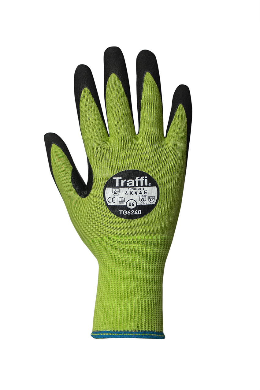 Traffi TG6240 Black, Green Elastane, Fibreglass, High Performance Polyethylene, Nylon, Polyester, Steel General Handling