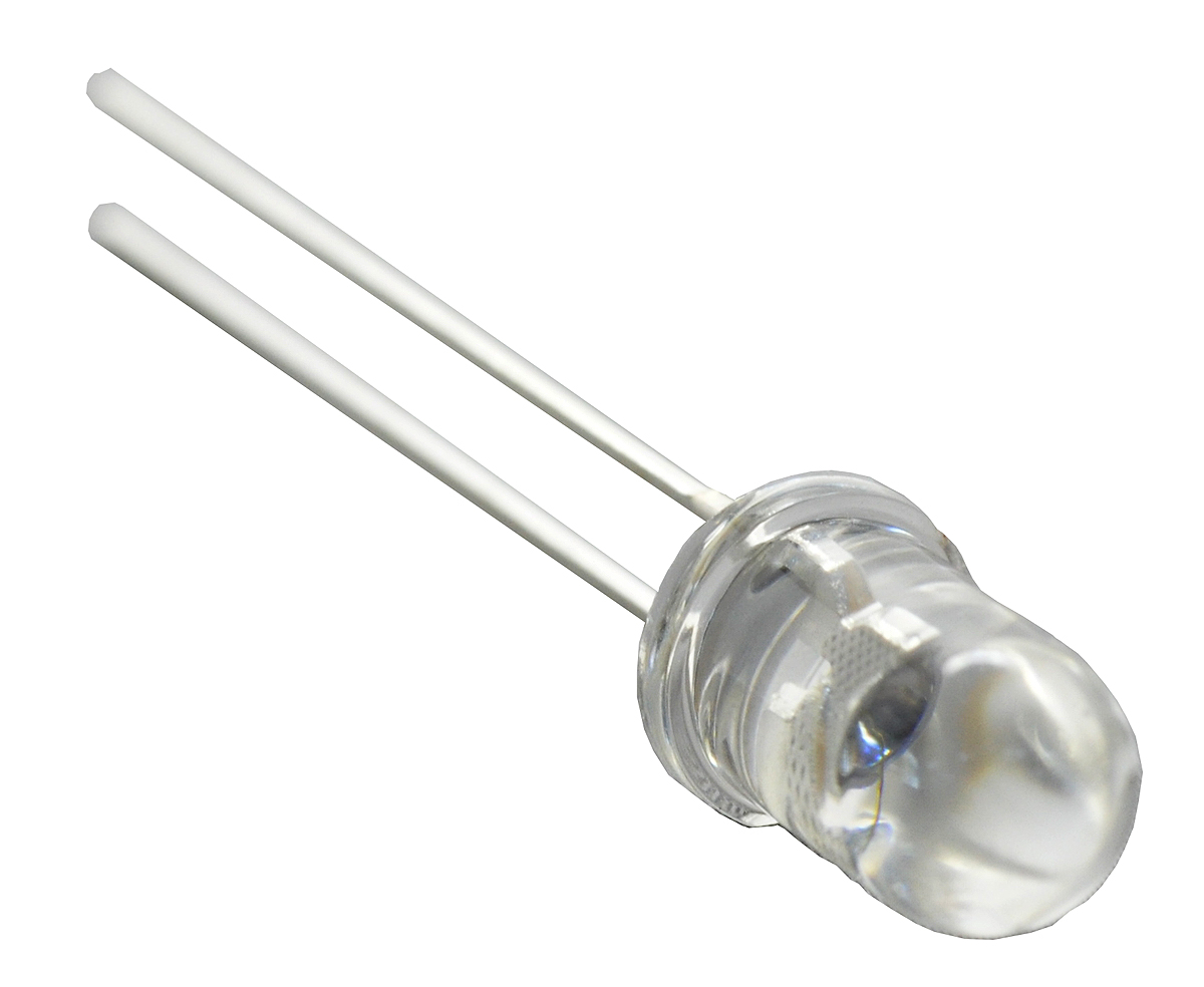 SLLP-F586-1520-UV-395 TSLC, UV LED, 390 → 425nm 35mW 30 °, 2-Pin Through Hole package