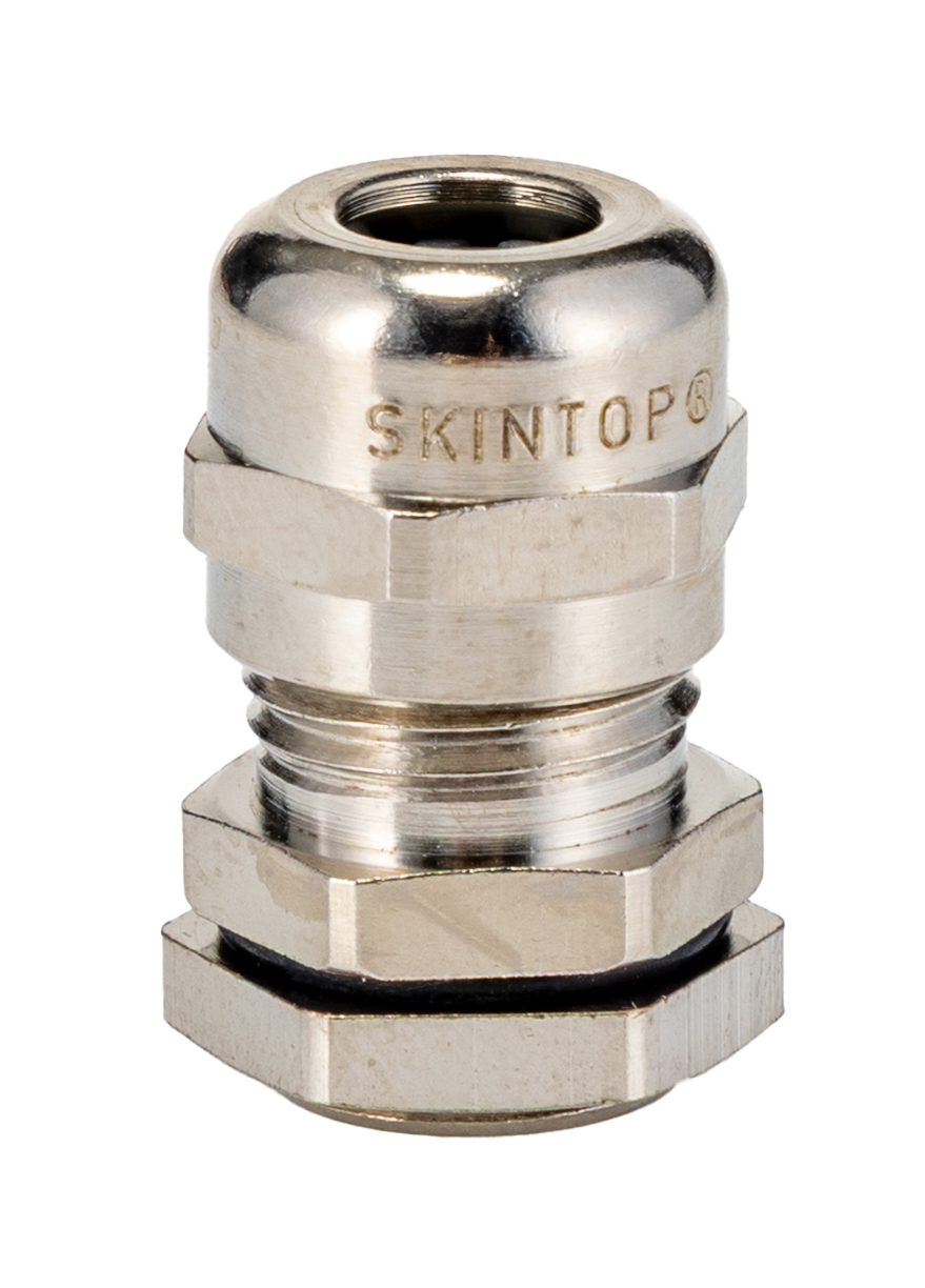 Lapp SKINTOP Series Metallic Nickel Plated Brass Cable Gland, PG7 Thread, 2mm min., 5mm max., IP68