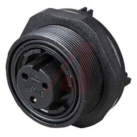 Bulgin Circular Connector, 3 Contacts, Rear, Standard Connector, Socket, Female, IP68, Standard Buccaneer Series