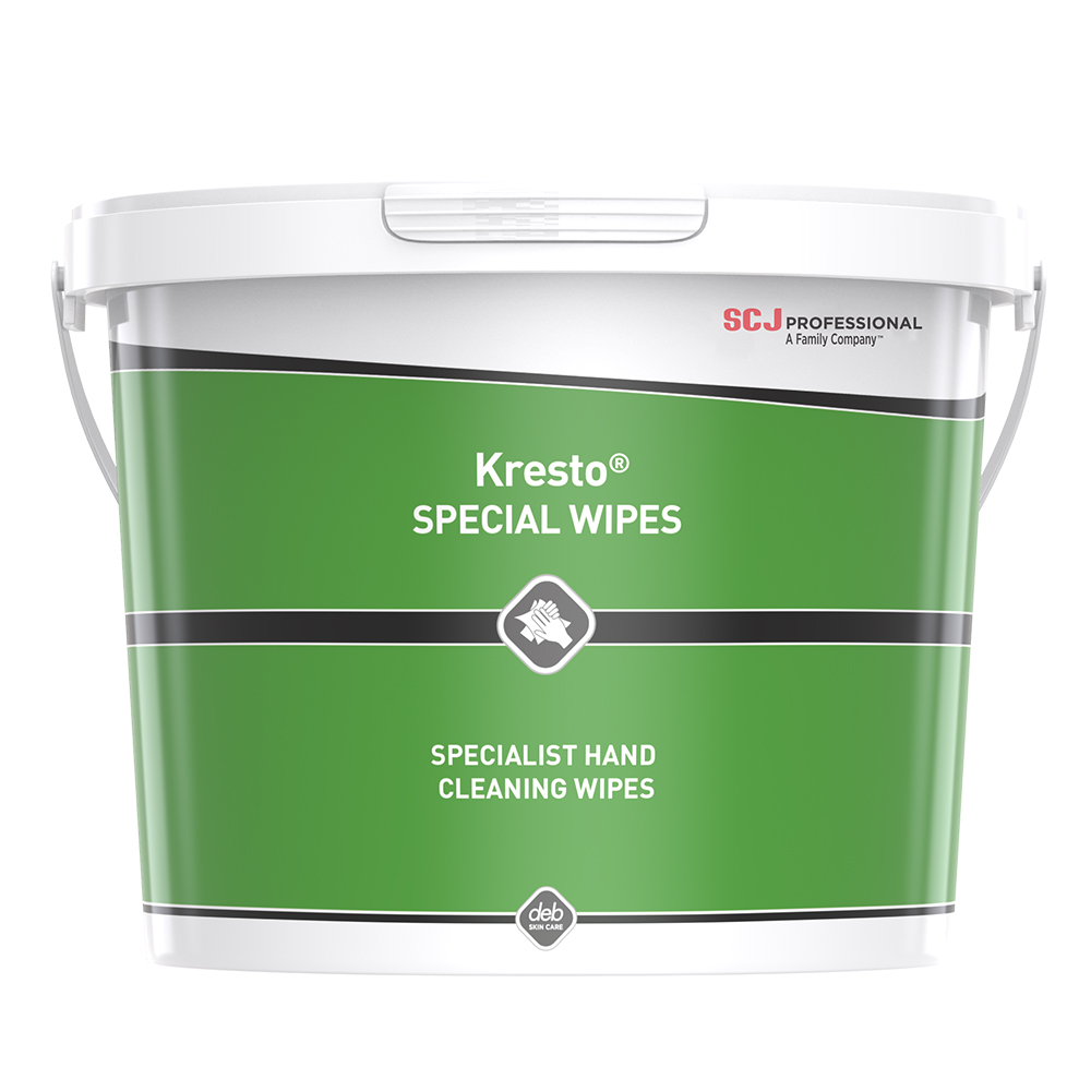 SCJ Professional Kresto® SPECIAL WIPES Wet Hand Wipes, Tub of 150, 300 x 240mm