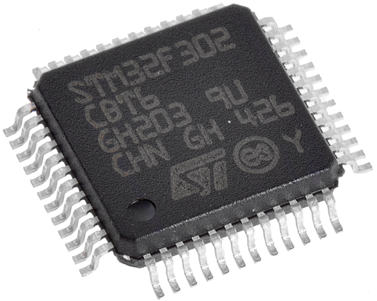 STMicroelectronics STM32F302CBT6, 32 bit ARM Cortex M4, STM32F302CB Microcontroller, 72 MHz, 128kB FLASH, 48-Pin LQFP