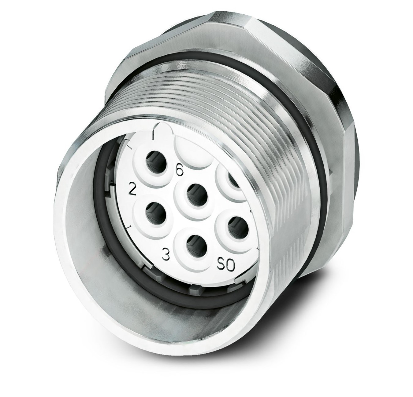 Phoenix Contact Circular Connector, 6 Contacts, Bulkhead Mount, M23 Connector, Socket, Female, IP67, CA Series