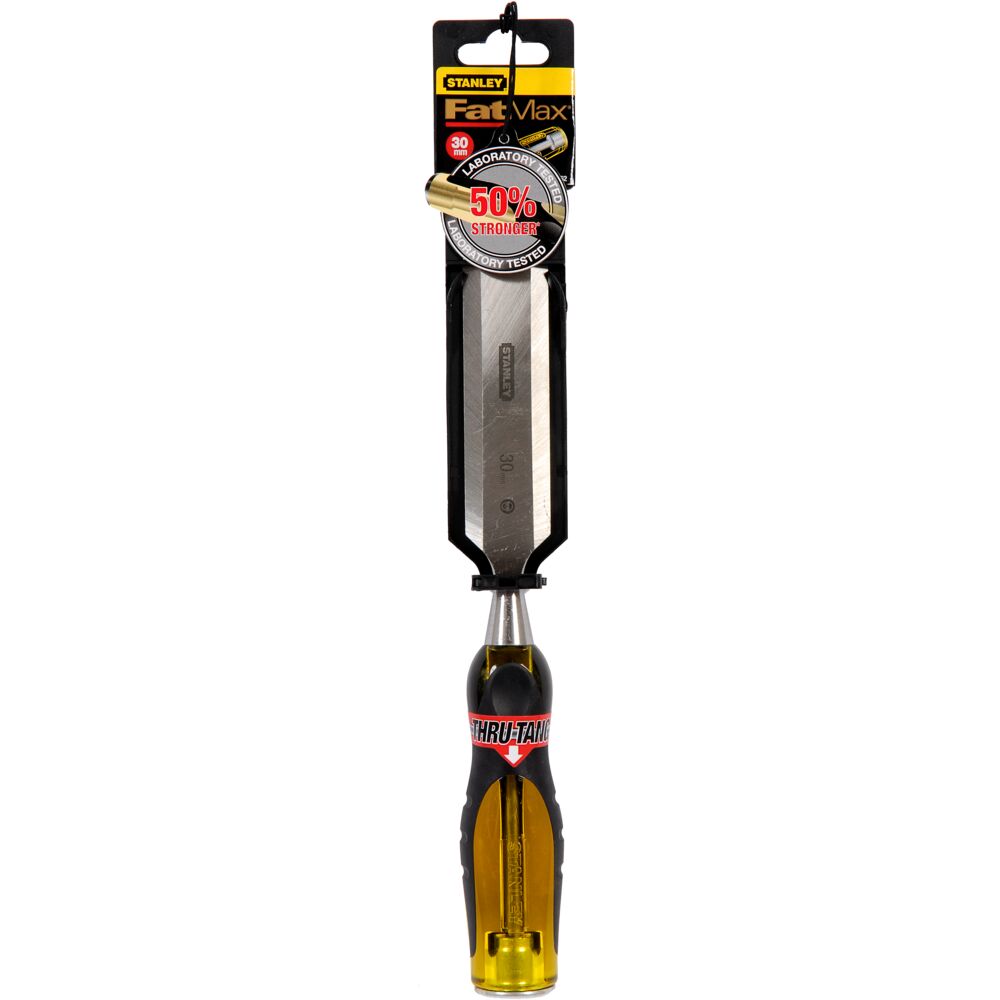 Stanley Chromium steel Wood Chisel, 380mm Length, 30 mm Blade Width
