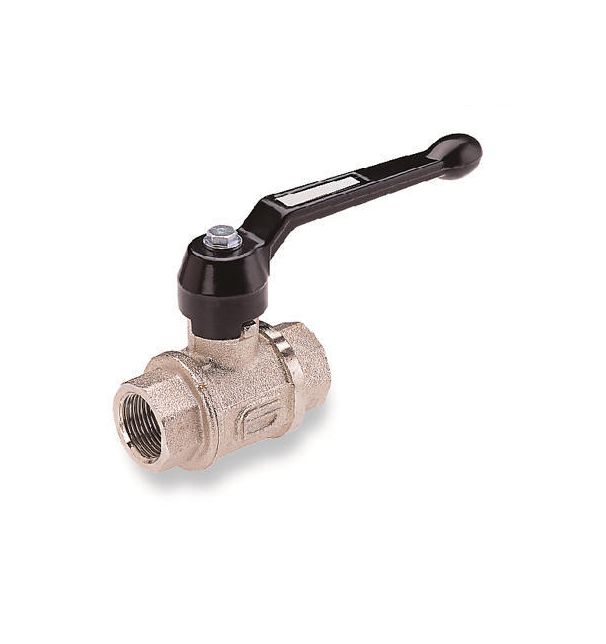 Norgren Nickel Plated Brass Full Bore, 2 Way, Ball Valve, Threaded, Rp 1/2in, 0 → 60bar Operating Pressure