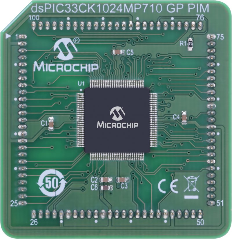Microchip dsPIC33CK1024MP710 General Purpose Plug-In Module General Purpose Plug In Module Plug In Module EV74M01A