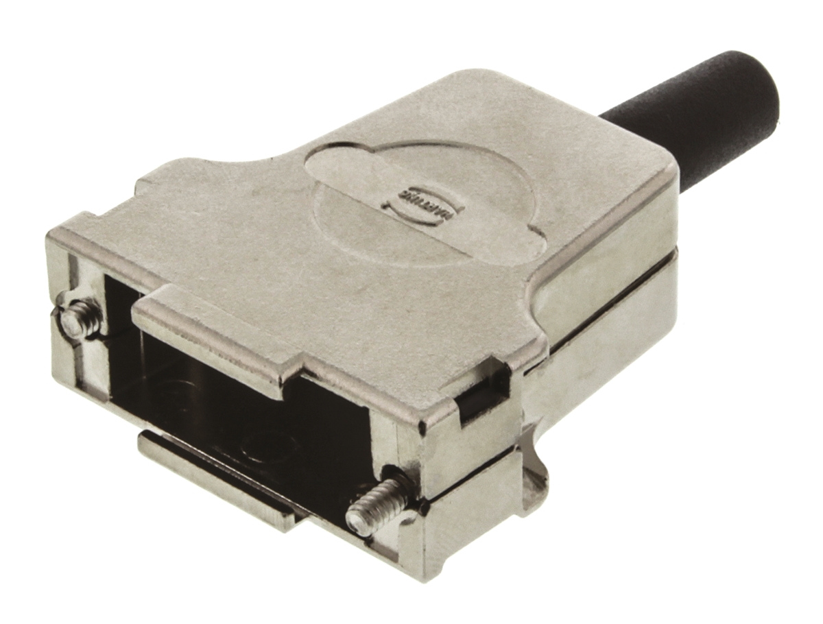 HARTING Metal D Sub Backshell, 15 Way, Strain Relief