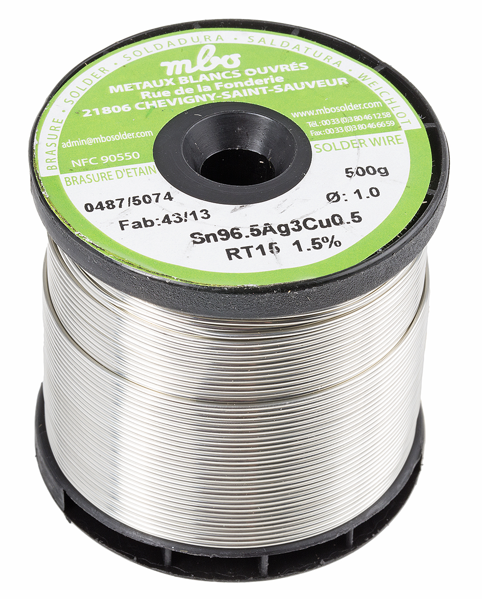 MBO Wire, 1mm Lead Free Solder, 217°C Melting Point