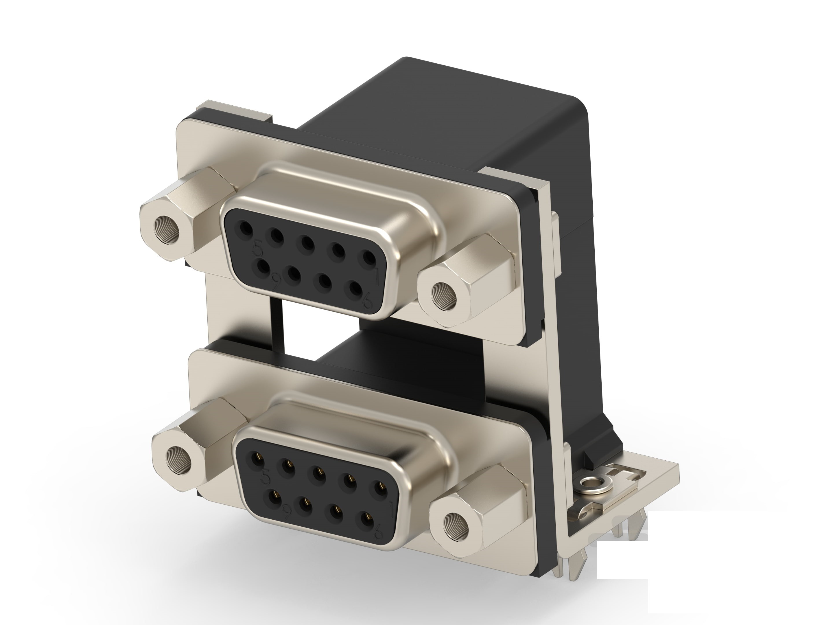 TE Connectivity 2454917 9 Way Vertical Board Mount D-sub Connector Socket, 19.05mm Pitch