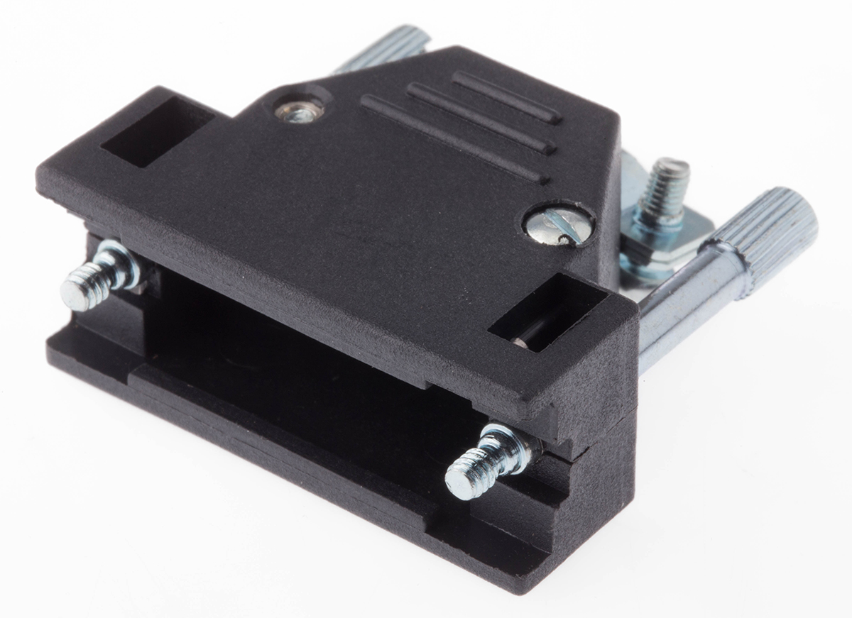 MH Connectors MHED Series ABS D Sub Backshell, 15 Way, Strain Relief