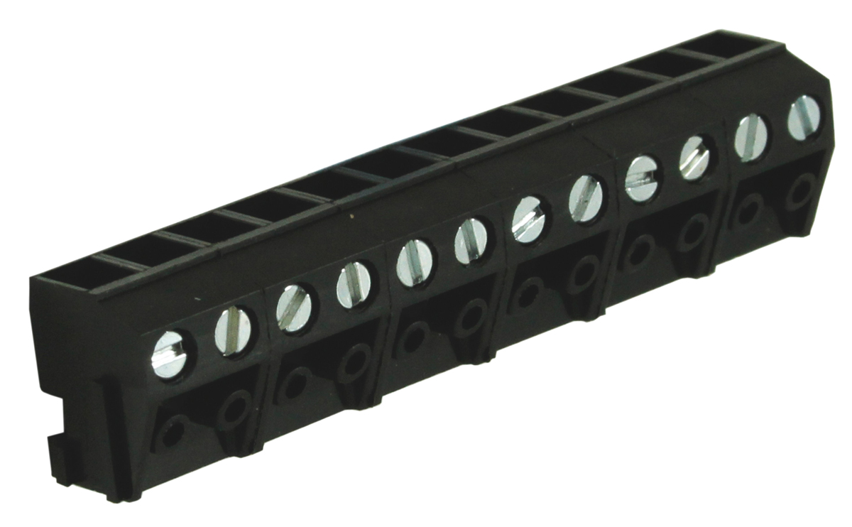 RS PRO PCB Terminal Block, 12-Contact, 5mm Pitch, Through Hole Mount, 1-Row, Screw Termination