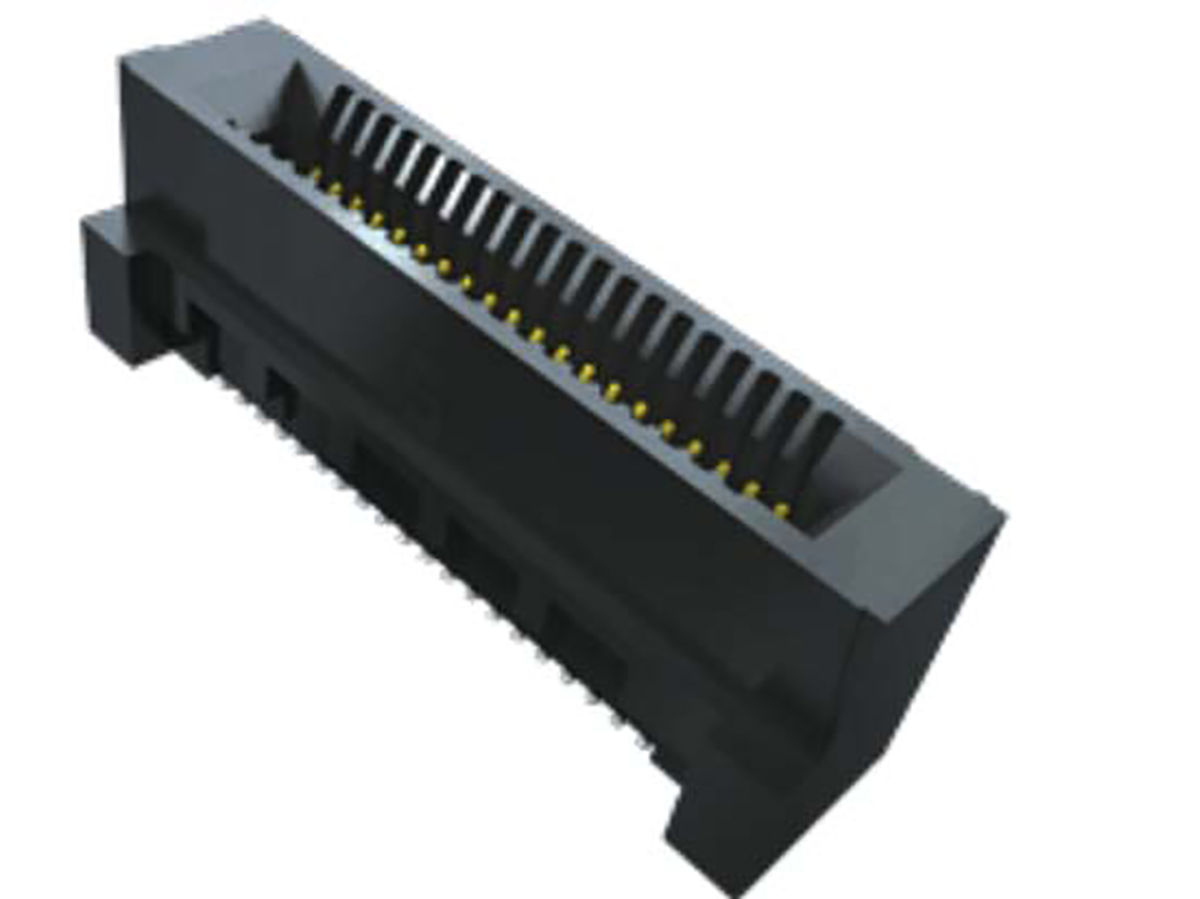 Samtec HSEC8 Series Vertical Female Edge Connector, Surface Mount, 10-Contacts, 0.8mm Pitch, 1-Row