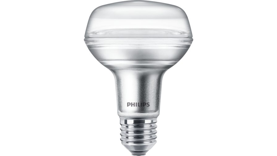 Philips CorePro E27 LED Bulbs 8 W(100W), 2700K, Warm White, R80 Bulb shape