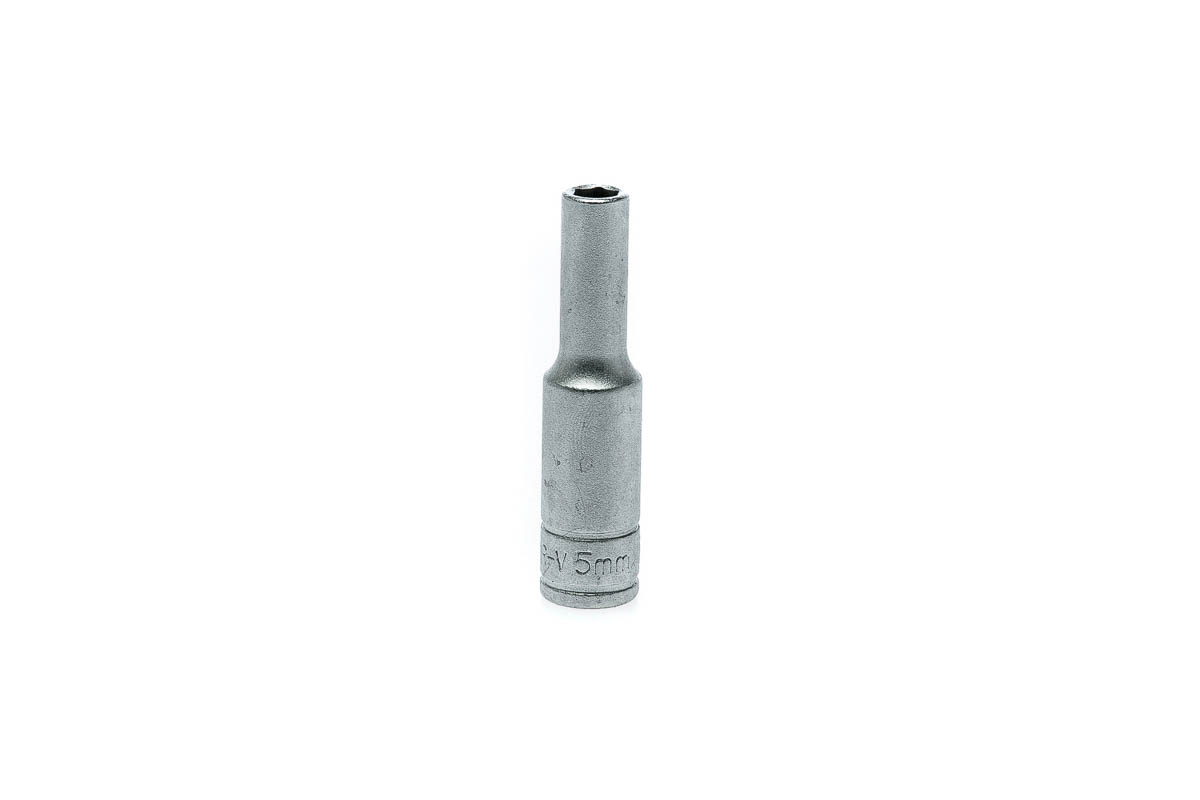 Teng Tools 1/4 in Drive 5mm Deep Socket, 6 point, 49.5 mm Overall Length